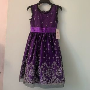 Jona Michelle Violet Sparkle Dress: Girls size 8